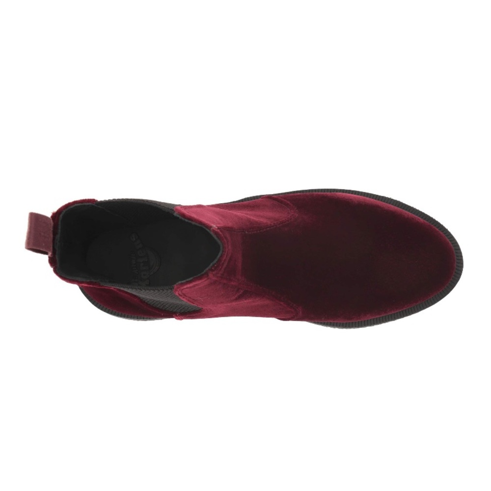 🆕Dr Marten Flora Kensington Cherry 🍒 Velvet NWT - Picture 5 of 16